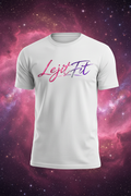 LejitFit Women's White Script T-Shirt