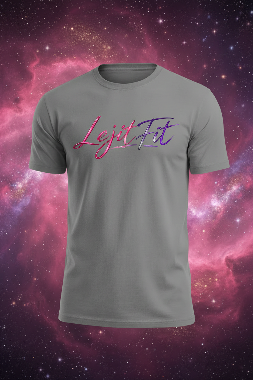 LejitFit Women's Grey Script T-Shirt